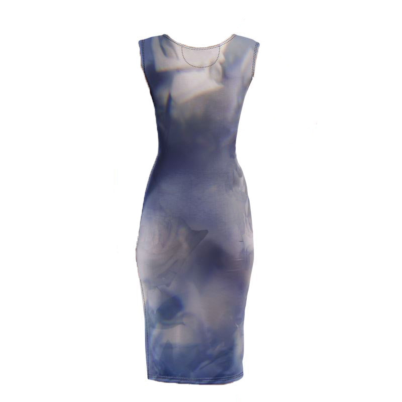 UNTITLED x Indira Cesarine "Les Roses Violettes" Bodycon Dress - Limited Edition