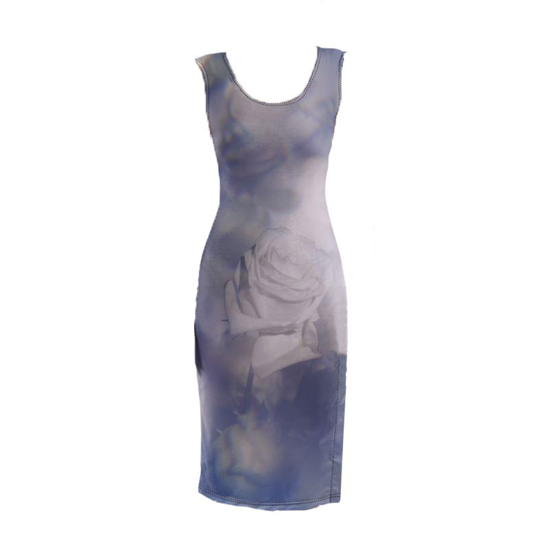 UNTITLED x Indira Cesarine "Les Roses Violettes" Bodycon Dress - Limited Edition