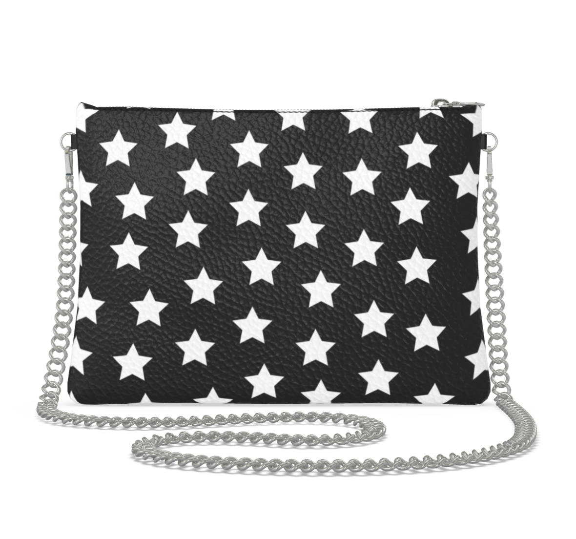 UNTITLED BOUTIQUE Black Leather Constellation Star Crossbody Bag - Limited Edition