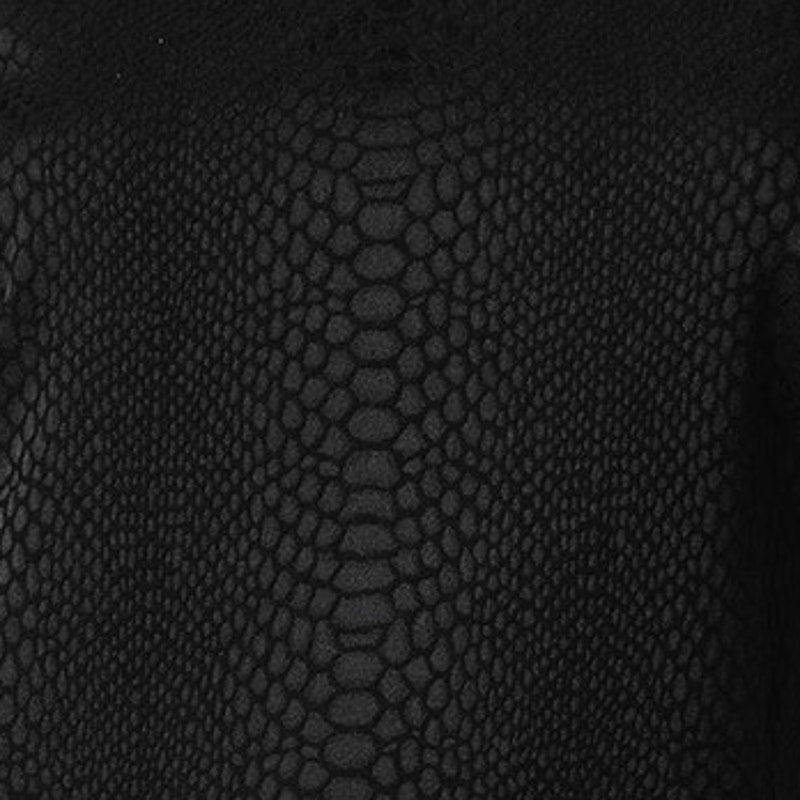 KAREN KANE Black Snake Jacquard Textured Stretch Sheath Knee Length Dress