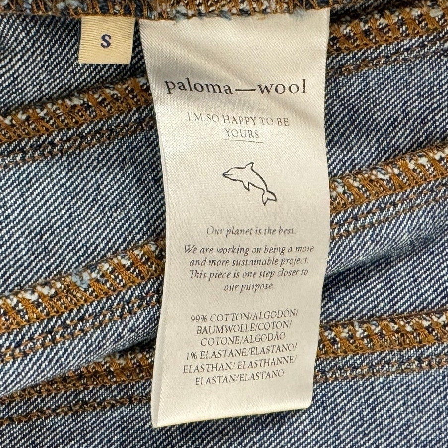 PALOMA WOOL Blue Cropped Denim Jacket New W/ Tags