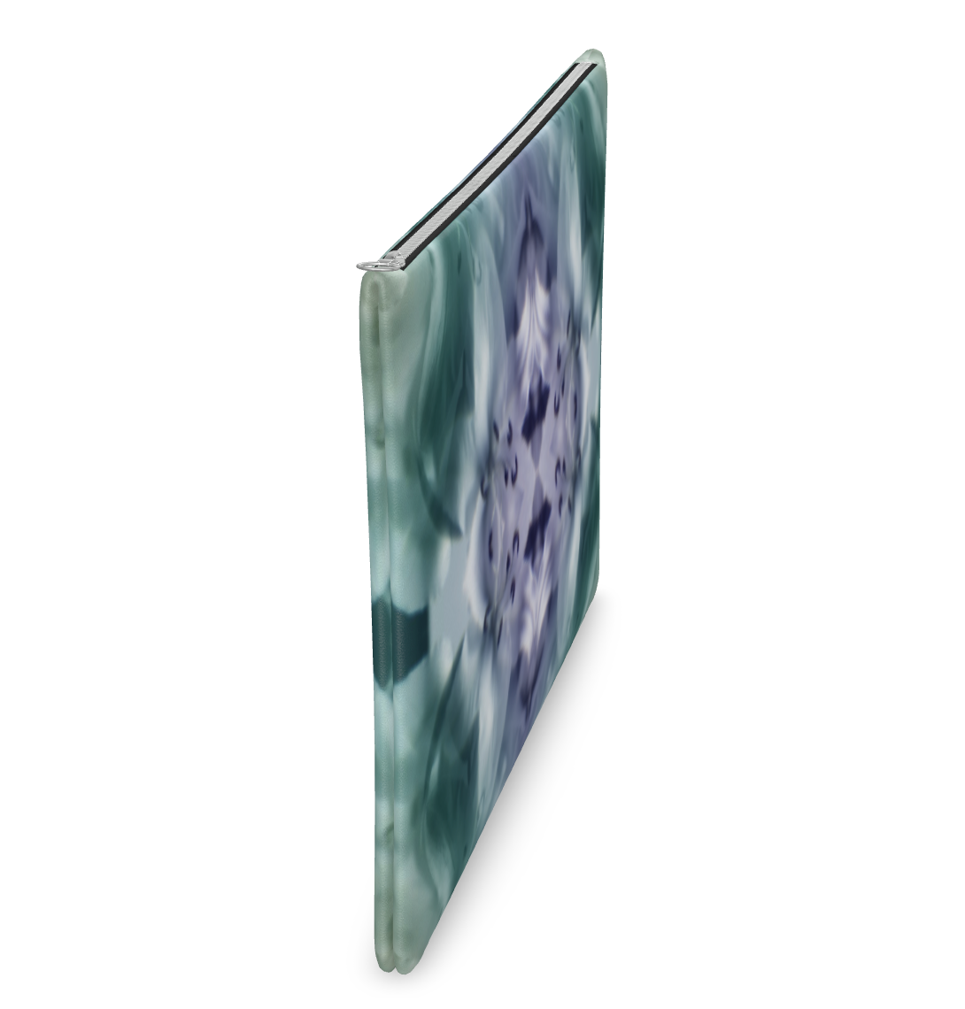 UNTITLED x Indira Cesarine "Cascade of Lilies" Kaleidoscopic Leather Clutch Bag - Limited Edition