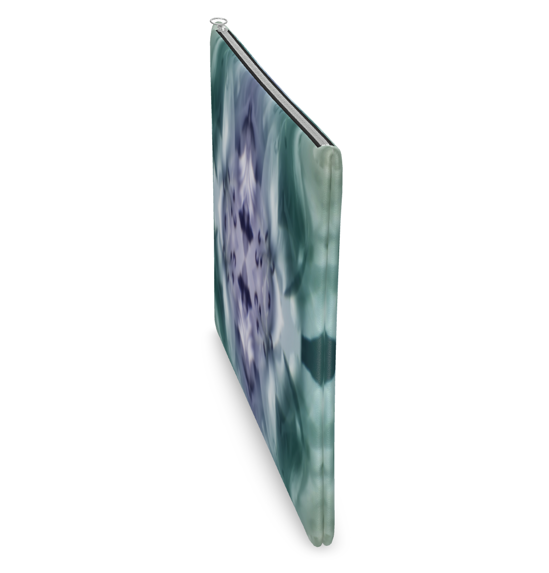 UNTITLED x Indira Cesarine "Cascade of Lilies" Kaleidoscopic Leather Clutch Bag - Limited Edition