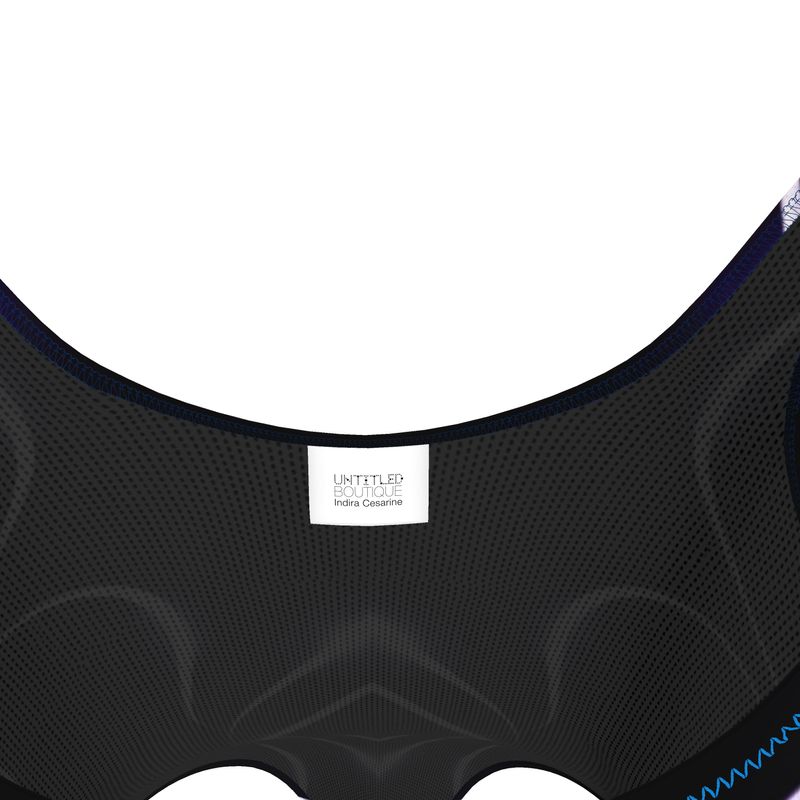 UNTITLED x Indira Cesarine "The Lumière Series" Black and Purple Kaleidoscopic Swimsuit - Limited Edition