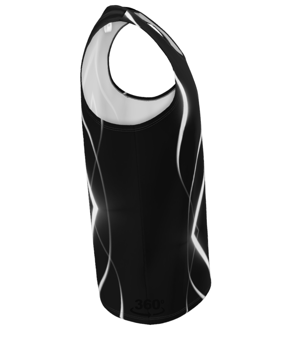 UNTITLED x Indira Cesarine "Lumière" Series Black and White Mens Tank Top - Limited Edition