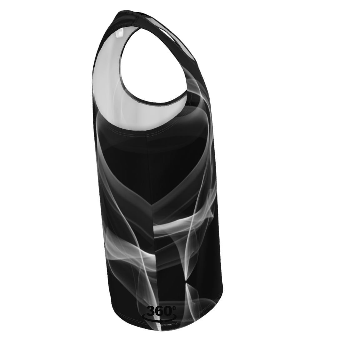 UNTITLED x Indira Cesarine "Lumière" Series Black and White Smoke Tank Top - Limited Edition