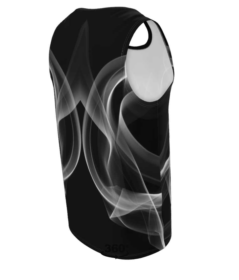 UNTITLED x Indira Cesarine "Lumière" Series Black and White Smoke Tank Top - Limited Edition
