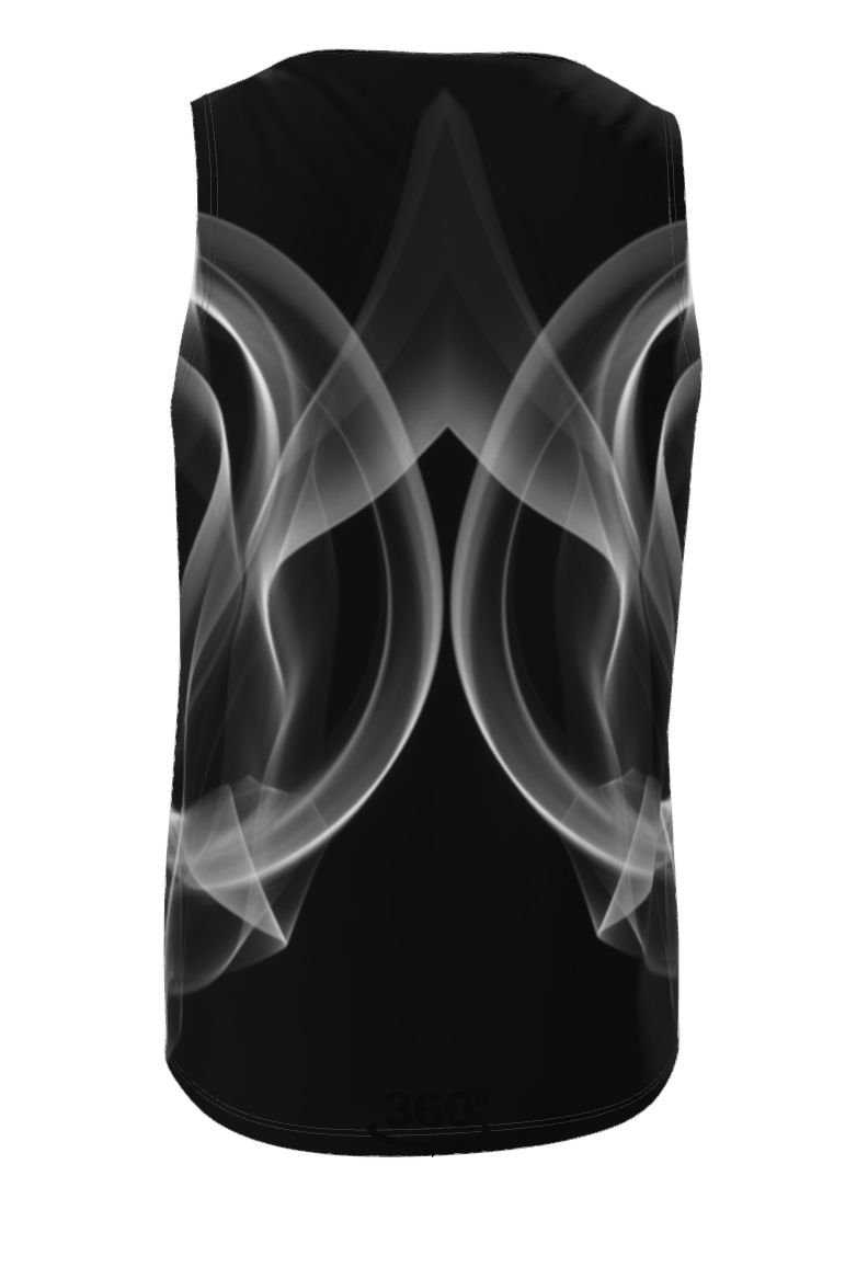 UNTITLED x Indira Cesarine "Lumière" Series Black and White Smoke Tank Top - Limited Edition
