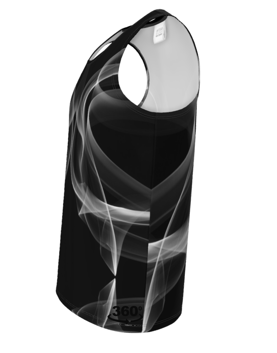 UNTITLED x Indira Cesarine "Lumière" Series Black and White Smoke Tank Top - Limited Edition