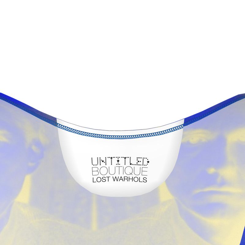 UNTITLED x Lost Warhols "LOST WARHOLS" Blue and Yellow Bodycon Dress