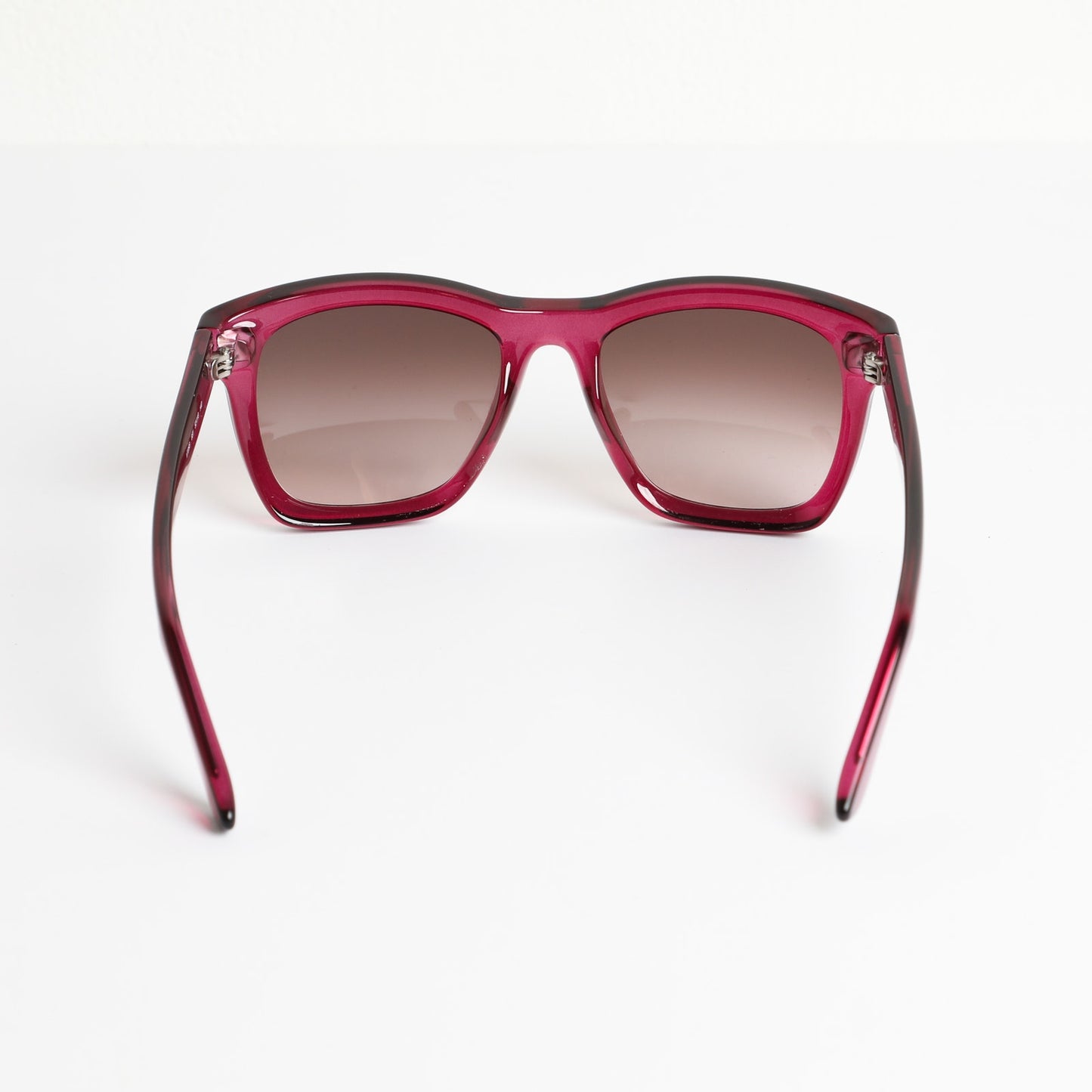 VALENTINO Garavani Red Wayfarer Gradient Rectangular Sunglasses