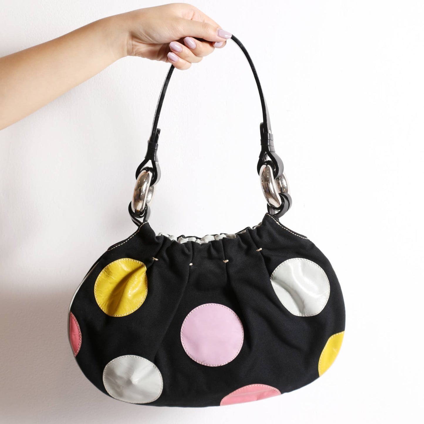 MOSCHINO Multicolor Polka Dot Shoulder Bag