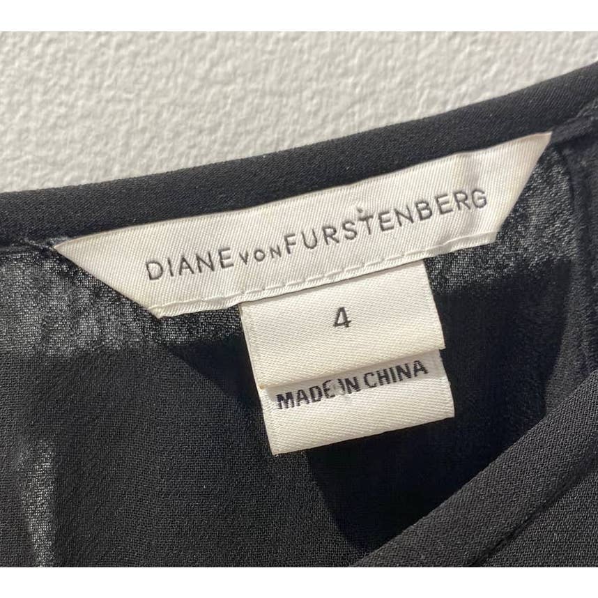 DIANE VON FURSTENBERG Black Halter Dress