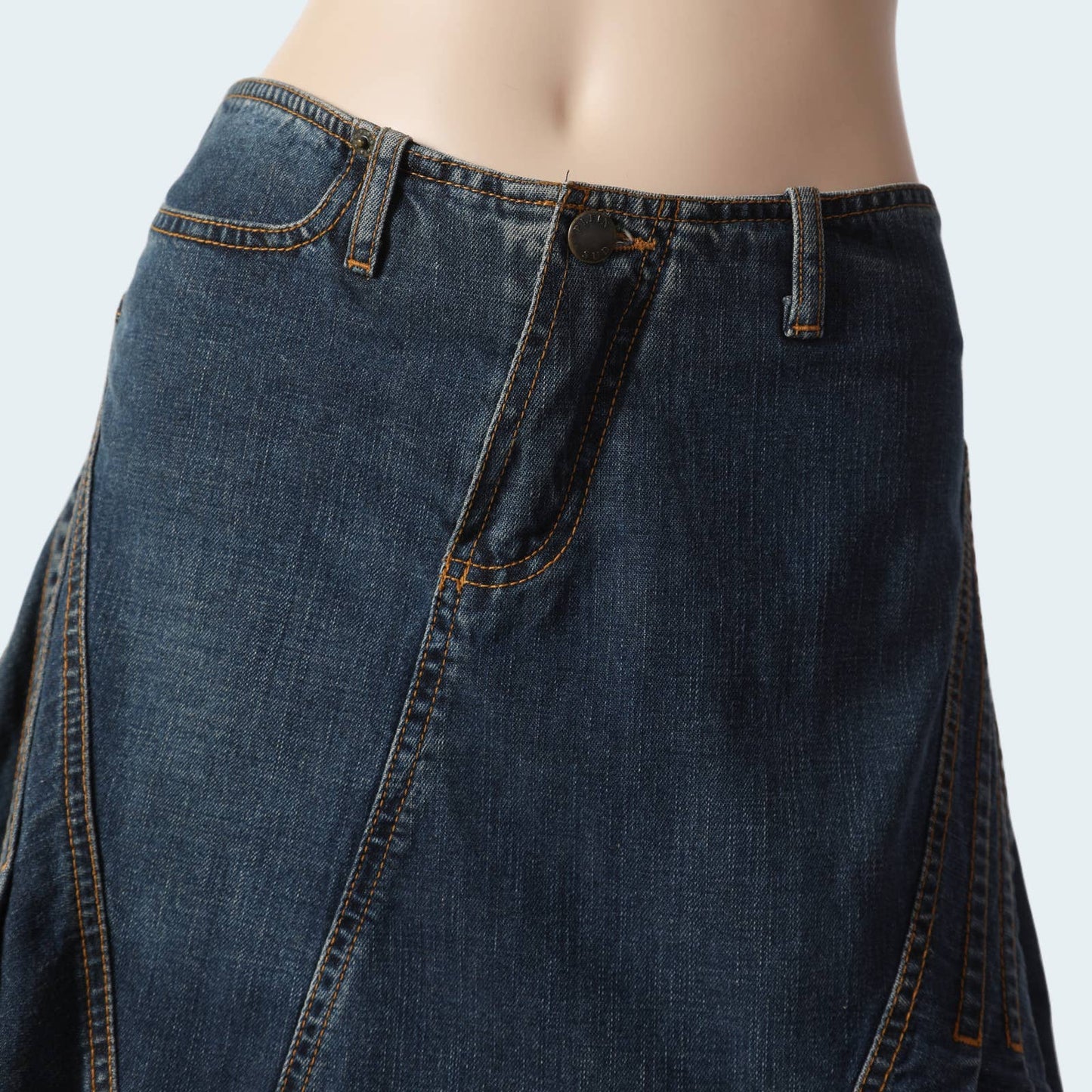 PLEIN SUD JEANS - Vintage Denim Pleated Skirt
