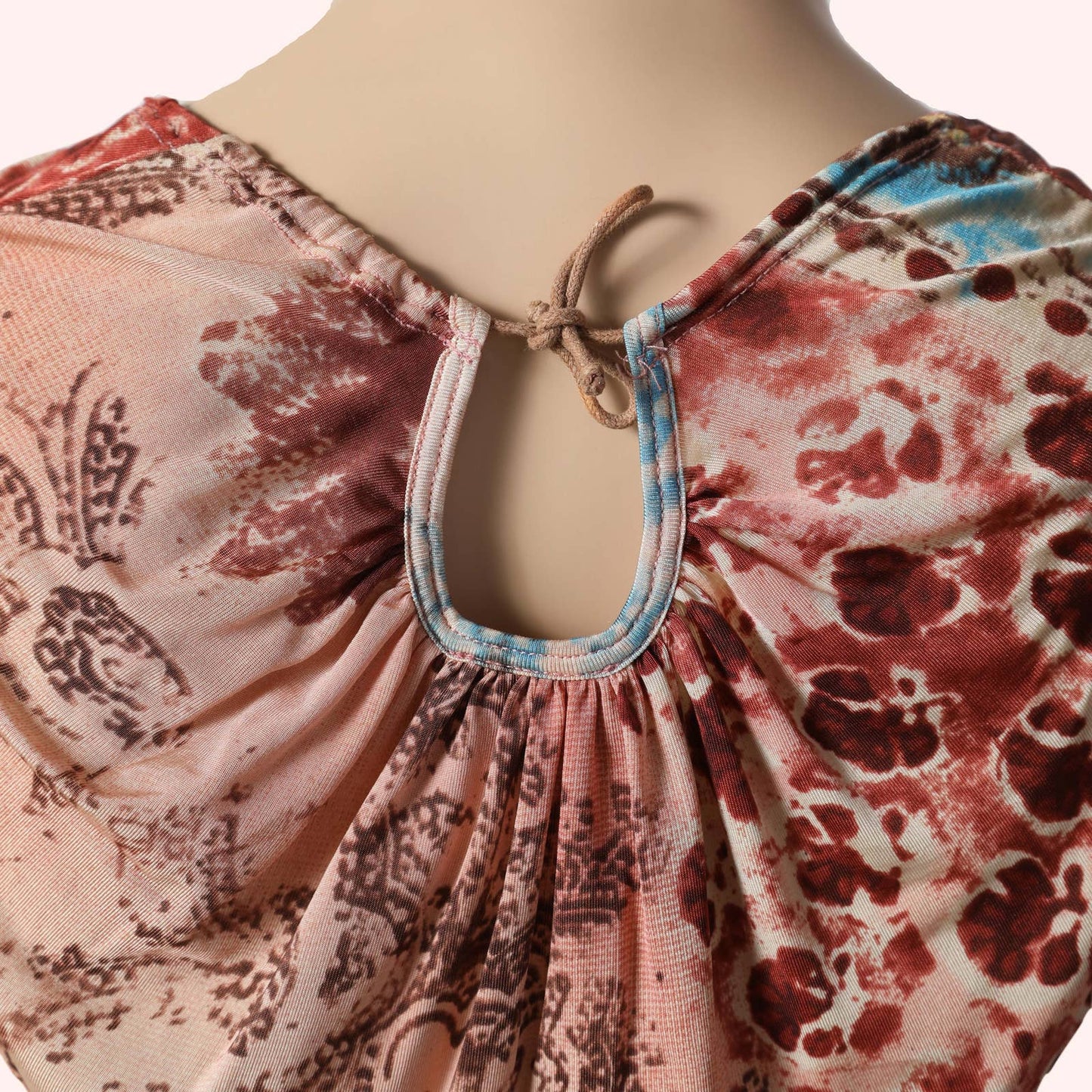 PLEIN SUD JEANS Vintage Silk Paisley Print Tank