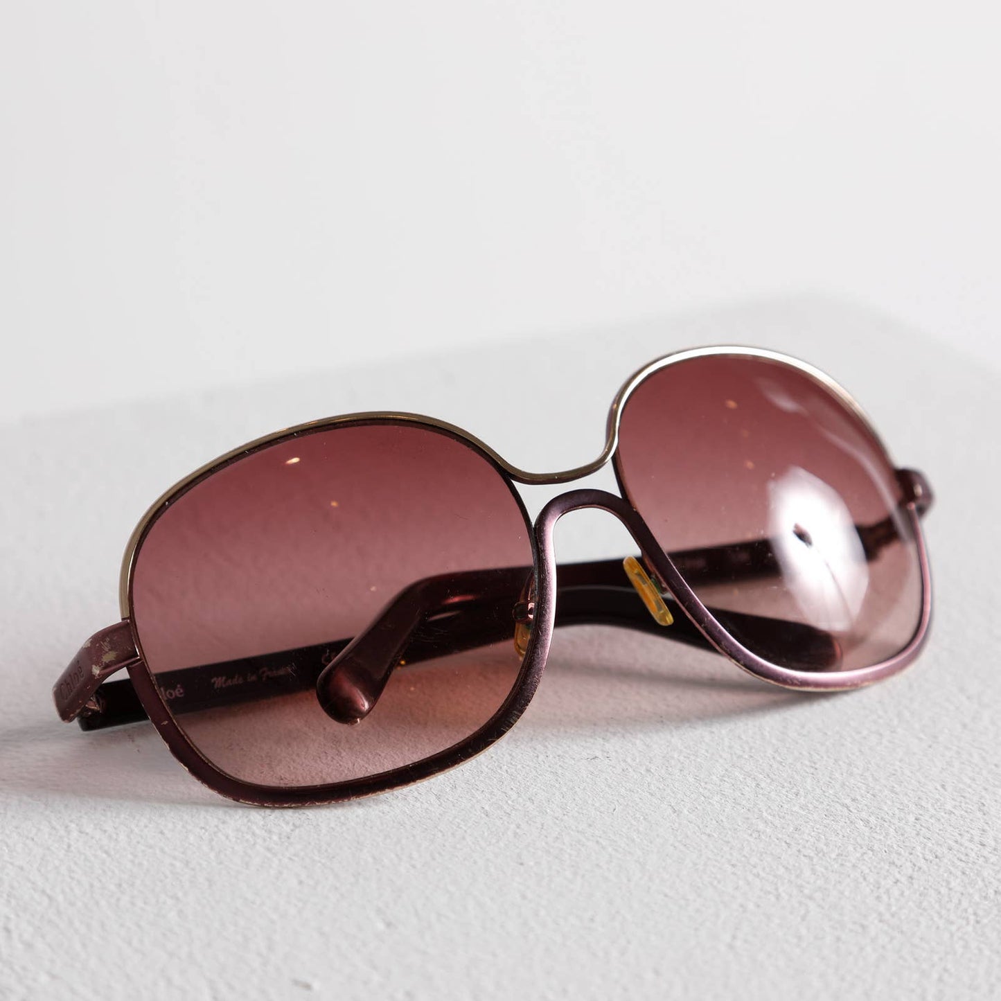 CHLOE Pink Tinted Round Sunglasses