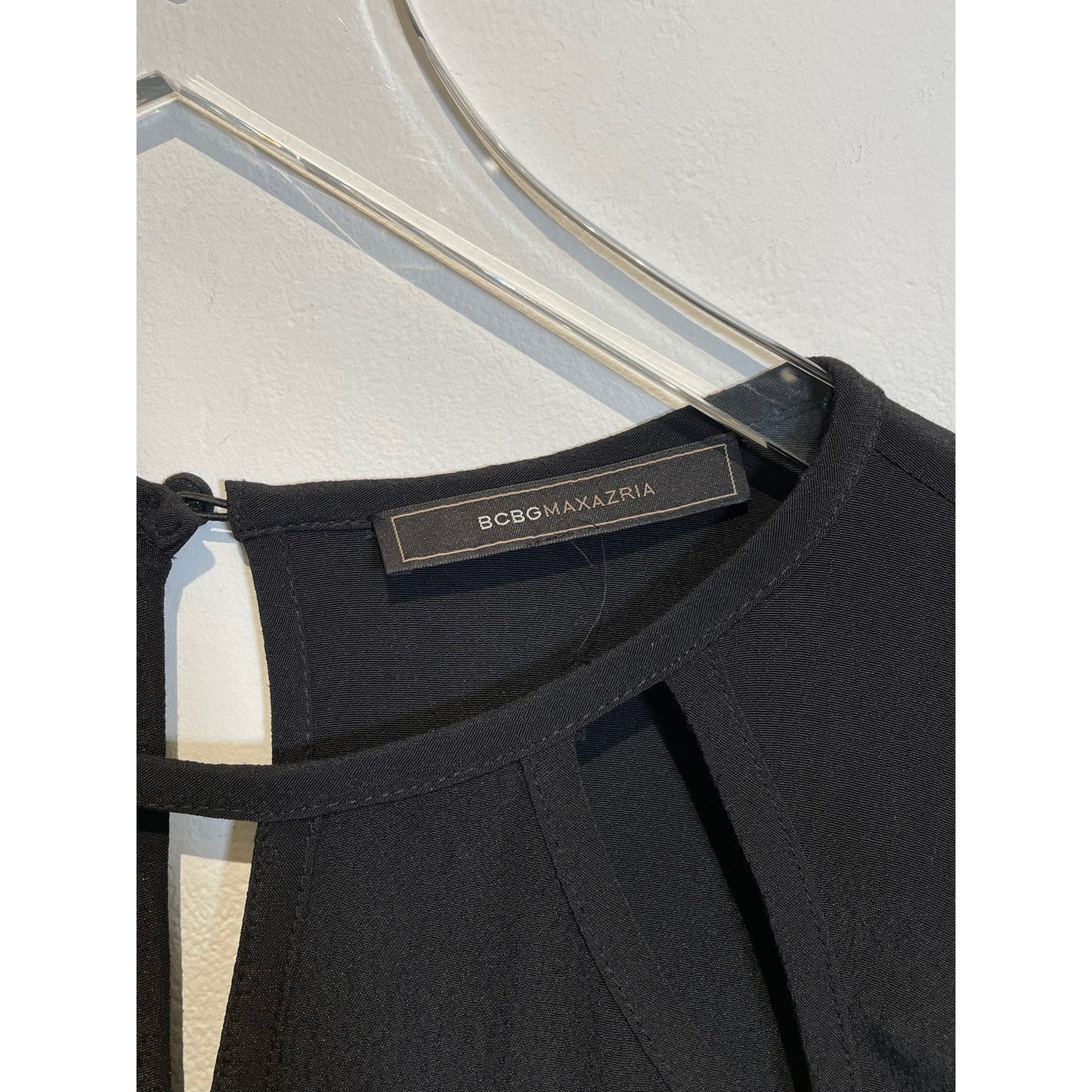 BCBGMAXAZRIA Black Emmalise Long Sleeve Mini Dress with Cut Outs