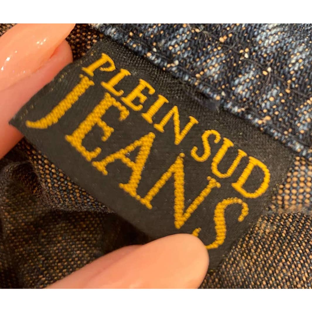 PLEIN SUD JEANS Vintage Denim Pleated Vest