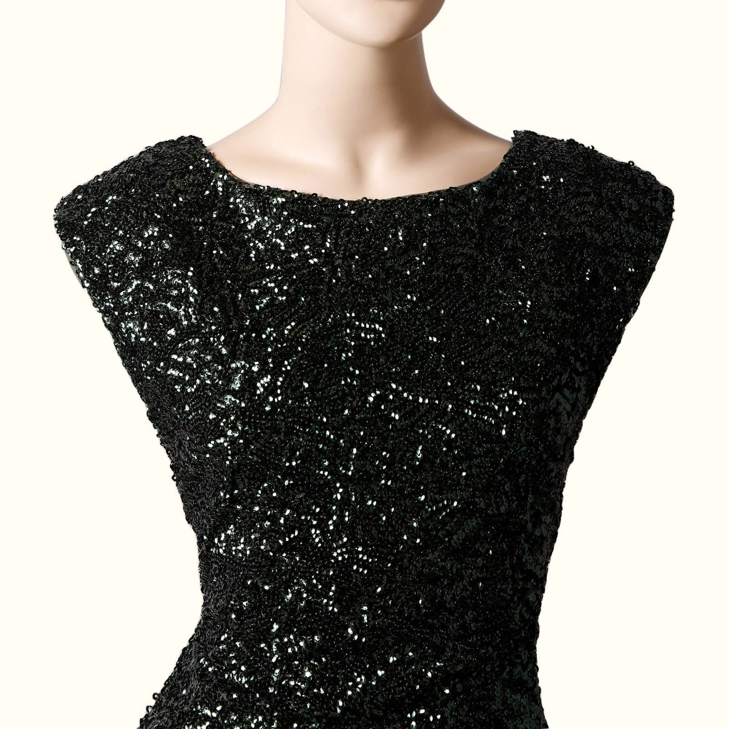 ALICE + OLIVIA Mini Green Sequin Dress