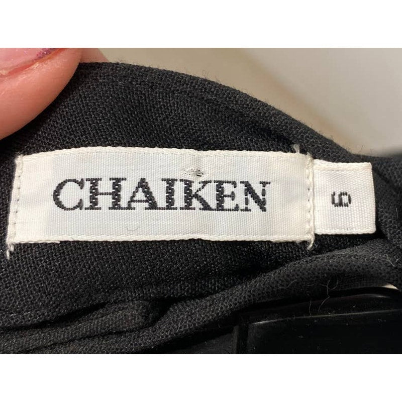 CHAIKEN Vintage Black Strapless Tailored Tube Top