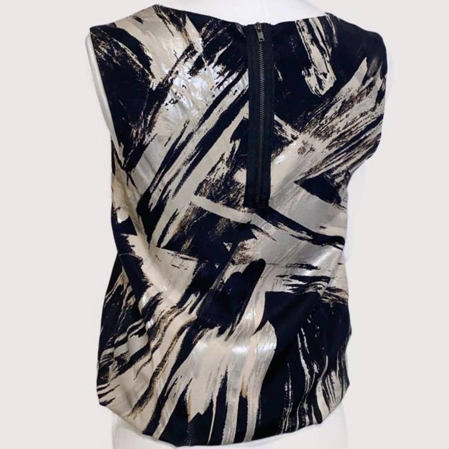TOPSHOP Vintage Multicolor Paint Stroke Sleeveless Top
