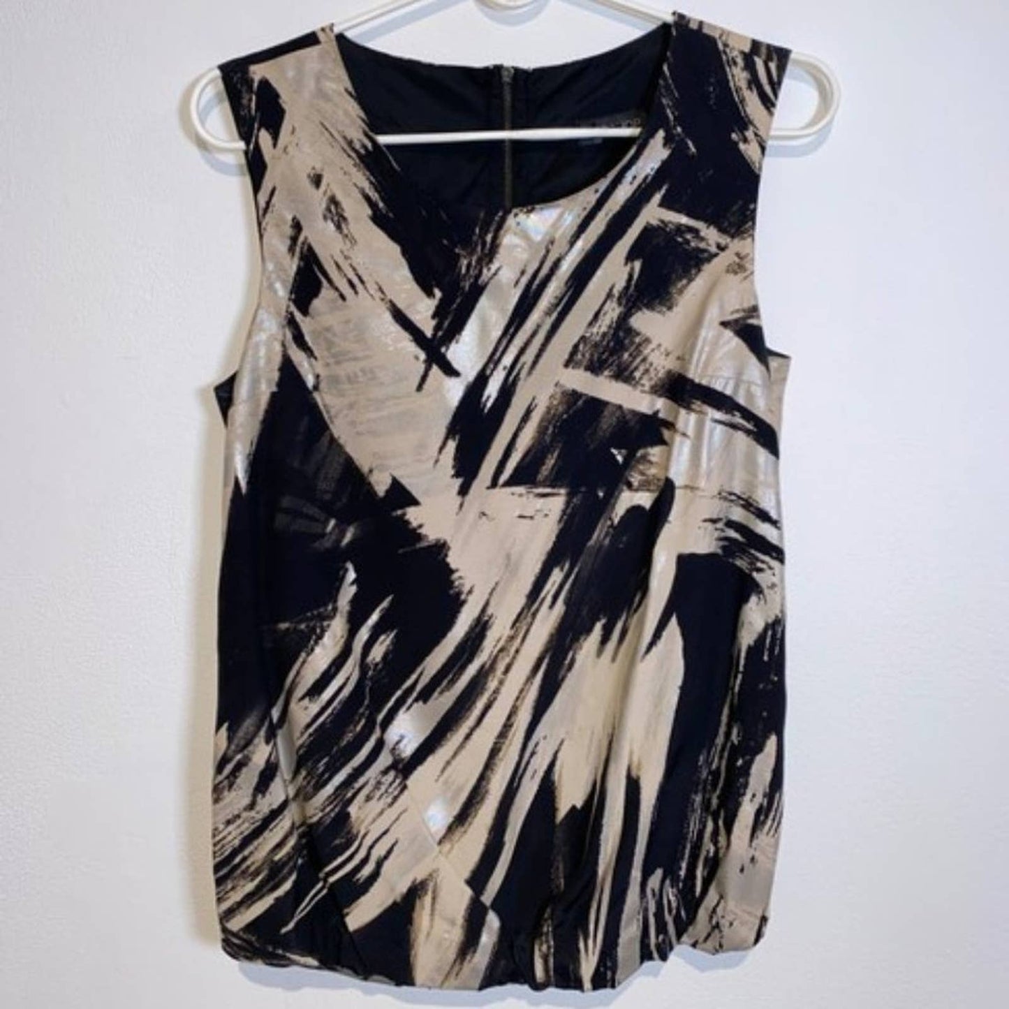 TOPSHOP Vintage Multicolor Paint Stroke Sleeveless Top