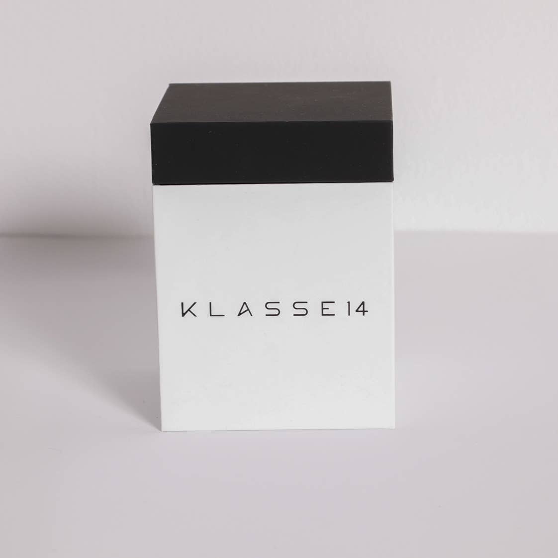 KLASSE 14 Stainless Steel Face with Black Leather Band Watch