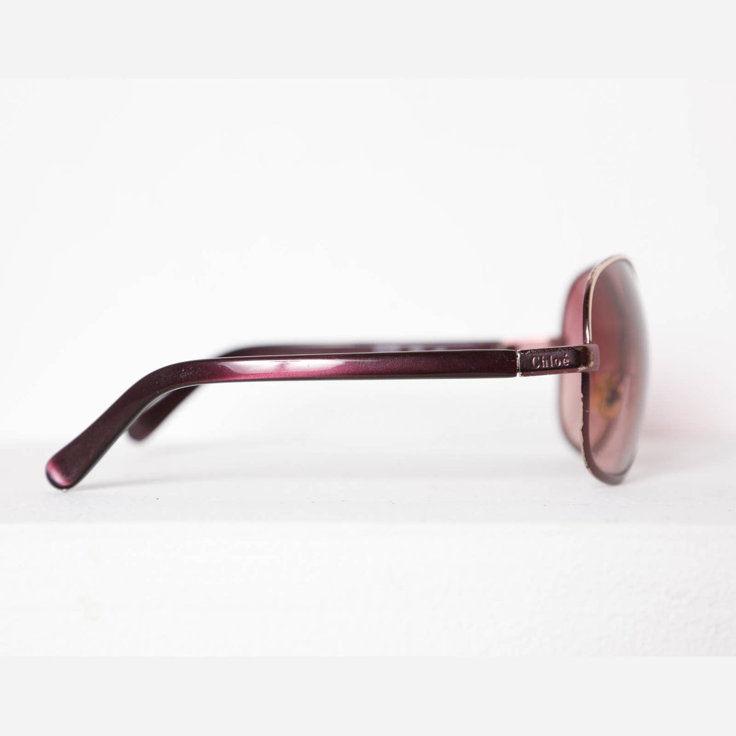 CHLOE Pink Tinted Round Sunglasses