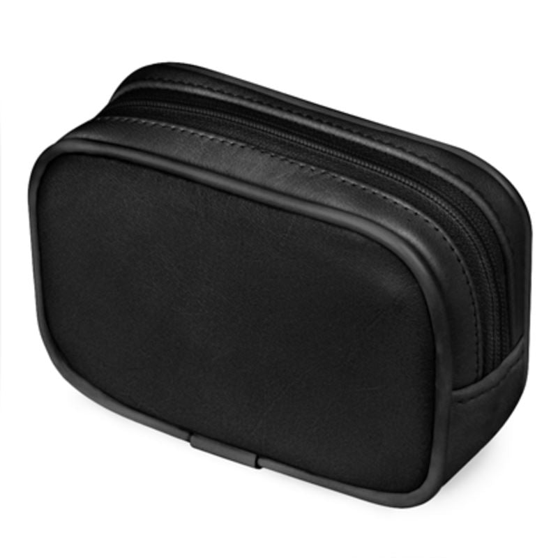 UNTITLED BOUTIQUE Black and White Leather Yin-Yang Star Pouch