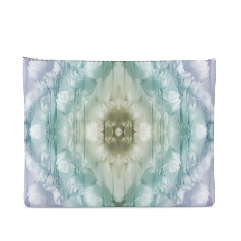 UNTITLED x Indira Cesarine "Field of Flowers" Kaleidoscopic Leather Clutch Bag - Limited Edition