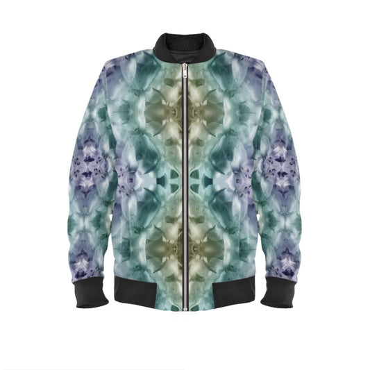 UNTITLED x Indira Cesarine "Cascade of Lilies" Kaleidoscopic Bomber Jacket - Limited Edition