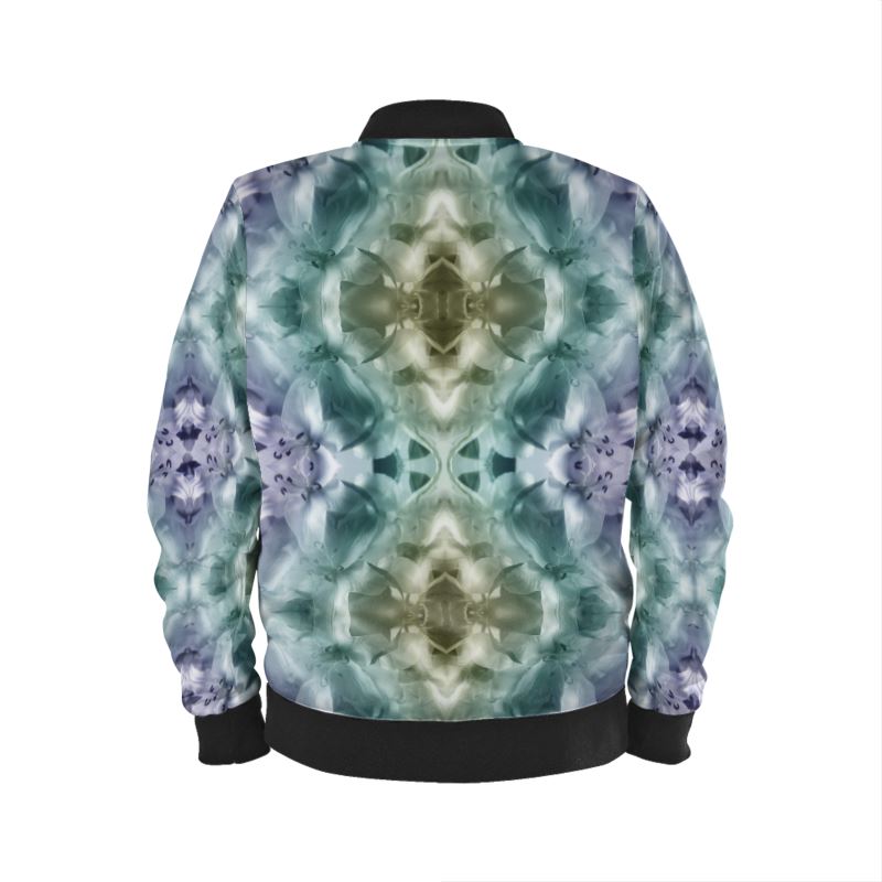 UNTITLED x Indira Cesarine "Cascade of Lilies" Kaleidoscopic Bomber Jacket - Limited Edition
