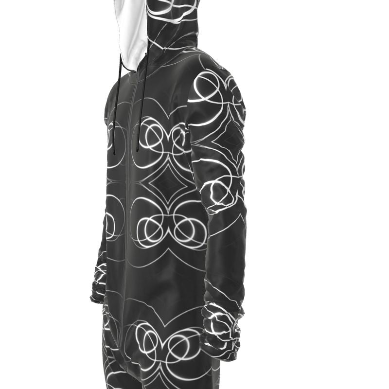 UNTITLED x Indira Cesarine "Lumière" Series Black and White Circles Hazmat Suit - Limited Edition