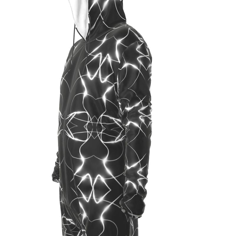 UNTITLED x Indira Cesarine "Lumière" Series Black and White Kaleidoscopic Hazmat Suit - Limited Edition