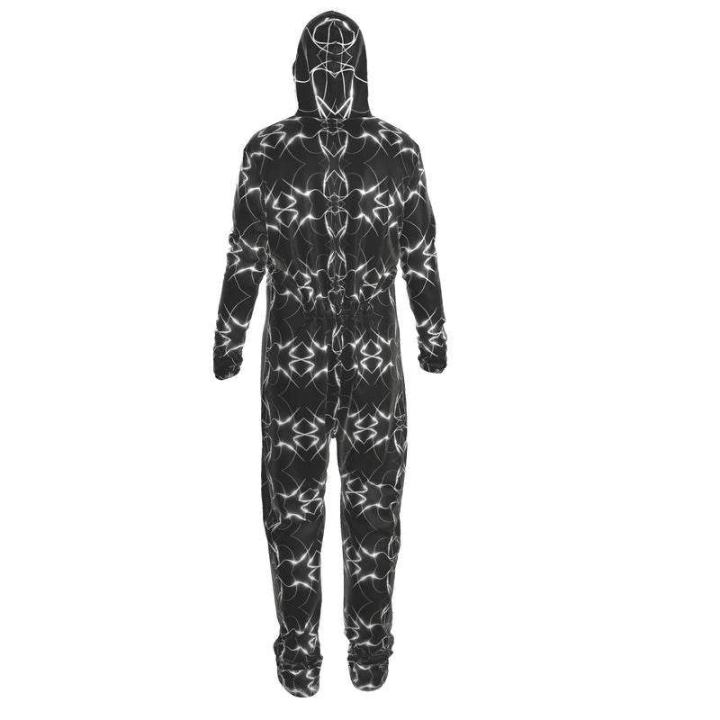 UNTITLED x Indira Cesarine "Lumière" Series Black and White Kaleidoscopic Hazmat Suit - Limited Edition