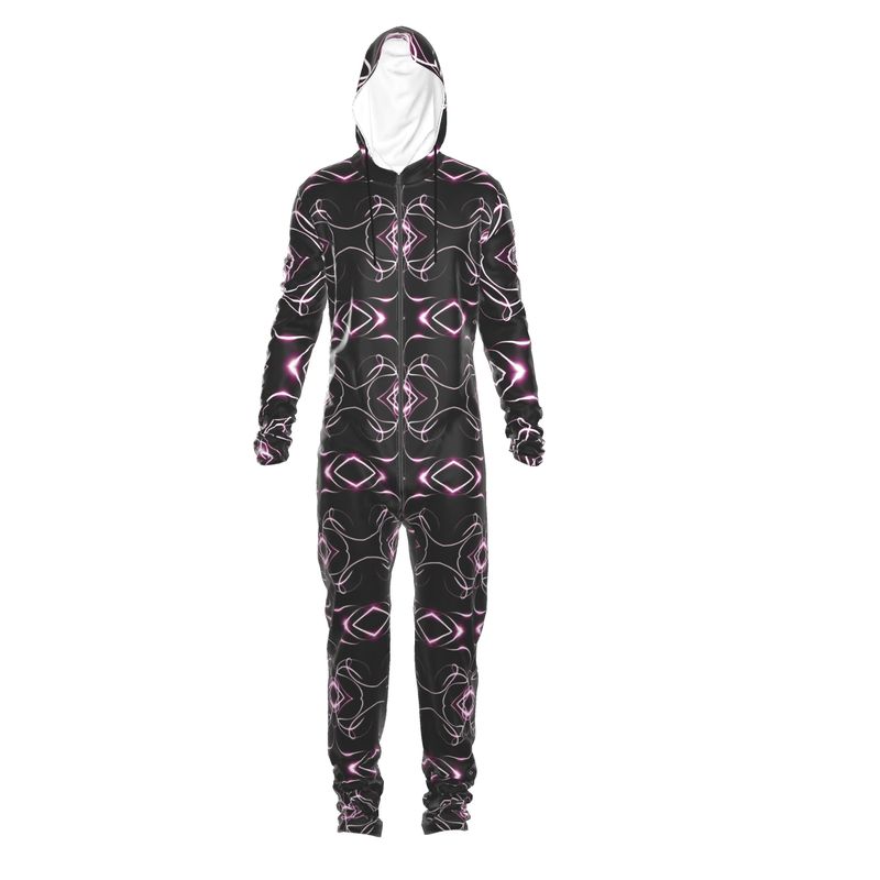 UNTITLED x Indira Cesarine "Lumière" Series Black and Pink Kaleidoscopic Hazmat Suit - Limited Edition