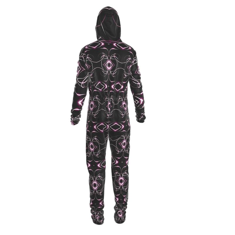 UNTITLED x Indira Cesarine "Lumière" Series Black and Pink Kaleidoscopic Hazmat Suit - Limited Edition