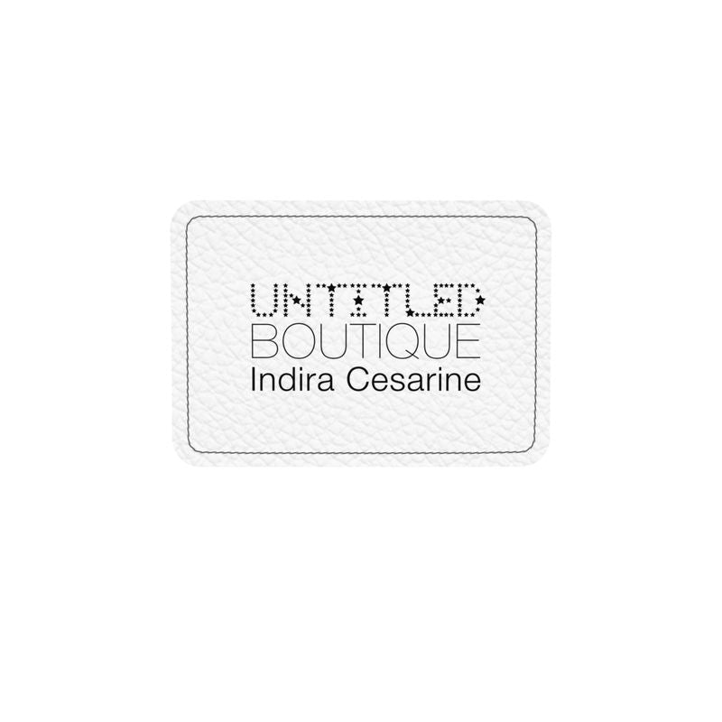 UNTITLED x Indira Cesarine "Lumière" Series Black and White Kaleidoscopic Premium Nappa Makeup Bag - Limited Edition