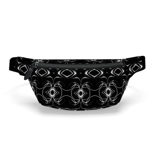 UNTITLED x Indira Cesarine "Lumière" Series Black and White Kaleidoscopic Fanny Pack - Limited Edition