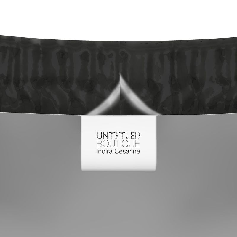 UNTITLED x Indira Cesarine "Lumière" Series Black and White Kaleidoscopic Women's Tracksuit Bottoms - Limited Edition