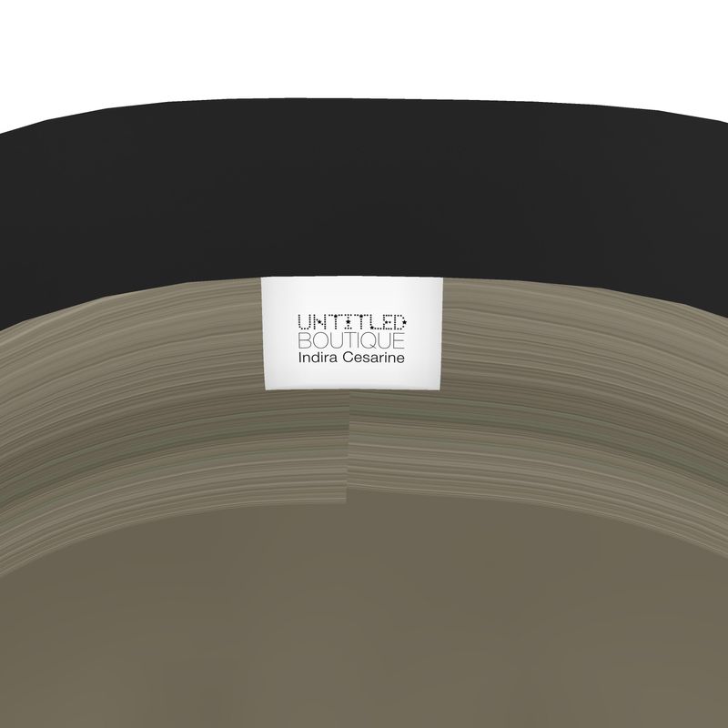 UNTITLED x Indira Cesarine "Lumière" Series Black and White Kaleidoscopic Midi Skirt - Limited Edition