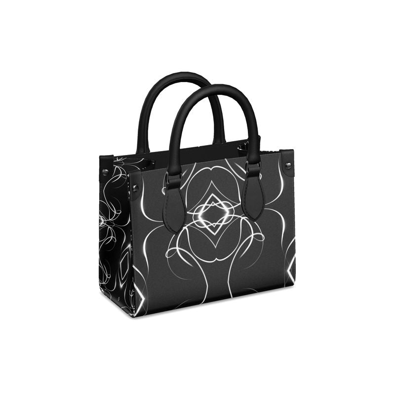 UNTITLED x Indira Cesarine "Lumière" Series Black and White Kaleidoscopic Mini Bonchurch Bag - Limited Edition