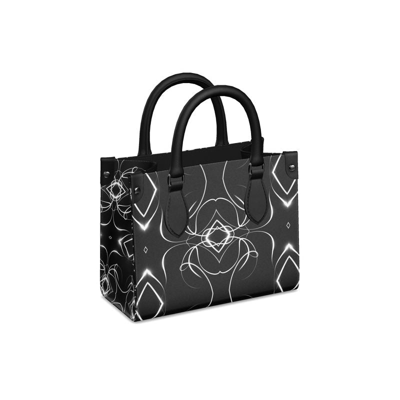 UNTITLED x Indira Cesarine "Lumière" Series Black and White Kaleidoscopic Mini Bonchurch Bag - Limited Edition