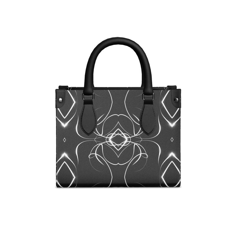 UNTITLED x Indira Cesarine "Lumière" Series Black and White Kaleidoscopic Mini Bonchurch Bag - Limited Edition