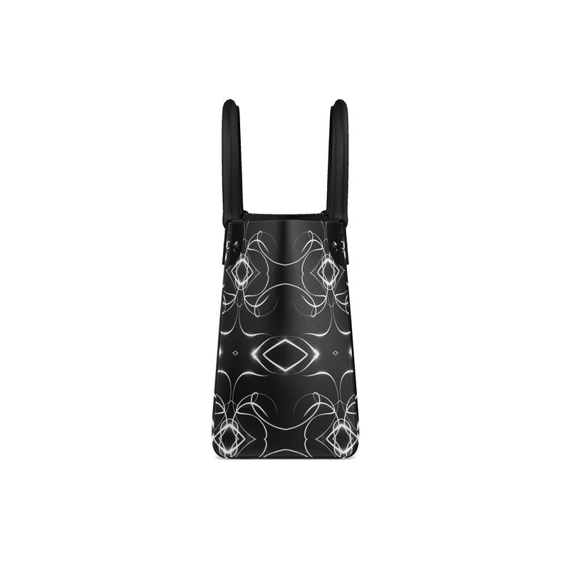 UNTITLED x Indira Cesarine "Lumière" Series Black and White Kaleidoscopic Mini Bonchurch Bag - Limited Edition