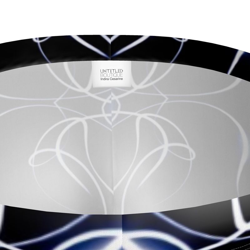 UNTITLED x Indira Cesarine "Lumière" Series Black and Blue Kaleidoscopic Leggings - Limited Edition