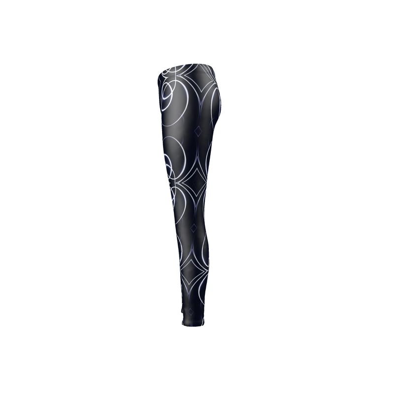 UNTITLED x Indira Cesarine "Lumière" Series Black and Blue Circle Leggings - Limited Edition