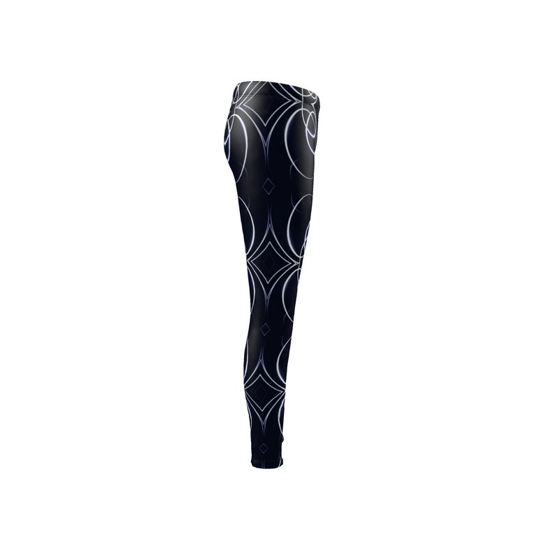 UNTITLED x Indira Cesarine "Lumière" Series Black and Blue Circle Leggings - Limited Edition