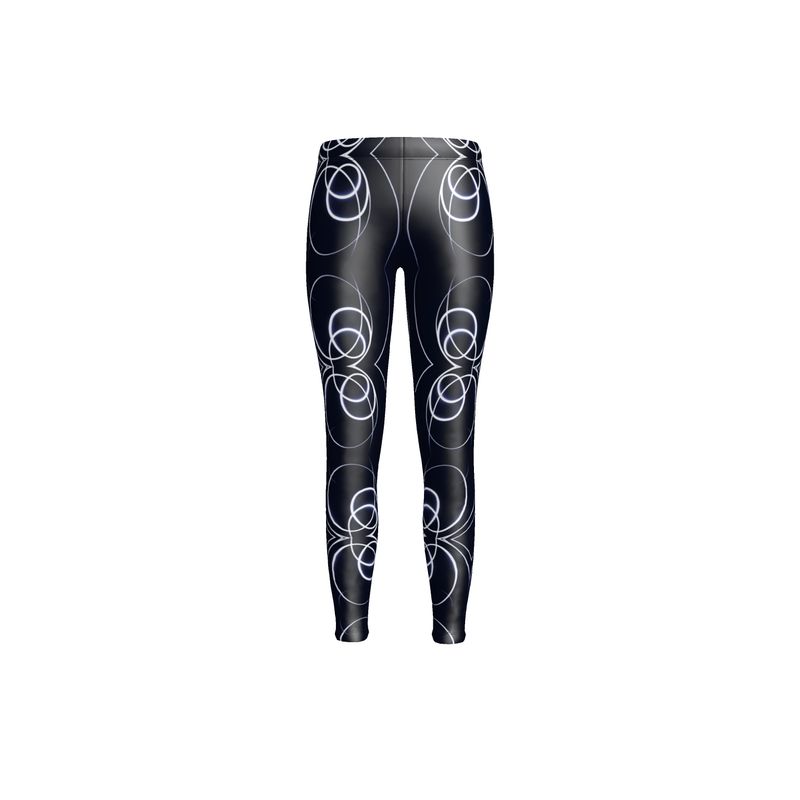 UNTITLED x Indira Cesarine "Lumière" Series Black and Blue Circle Leggings - Limited Edition