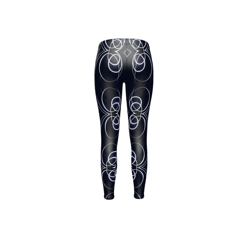 UNTITLED x Indira Cesarine "Lumière" Series Black and Blue Circle Leggings - Limited Edition